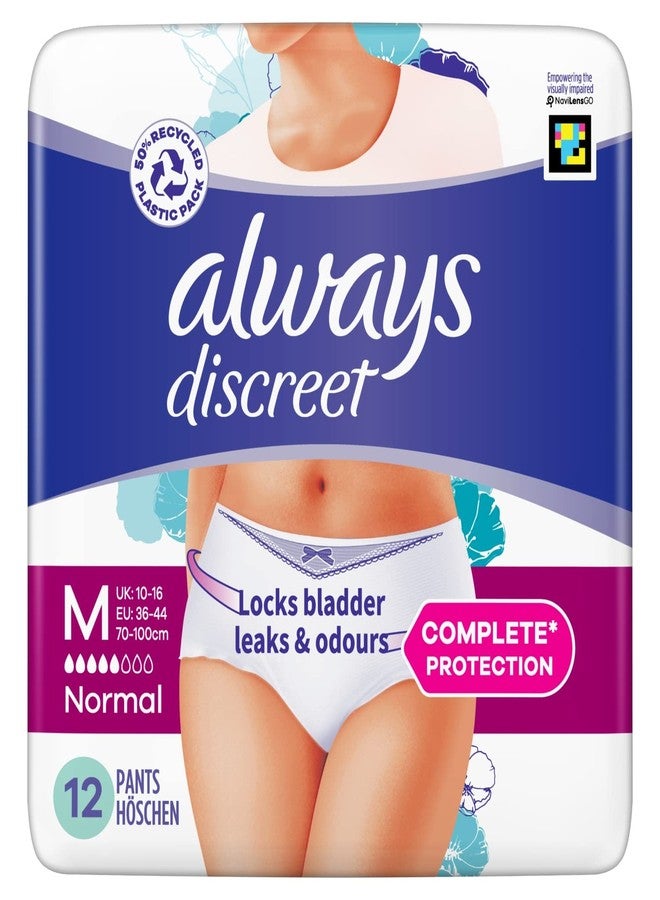 Always Discreet Sensitive Bladder Pants Medium 12 per pack by Always Discreet